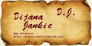 Dijana Jankić vizit kartica